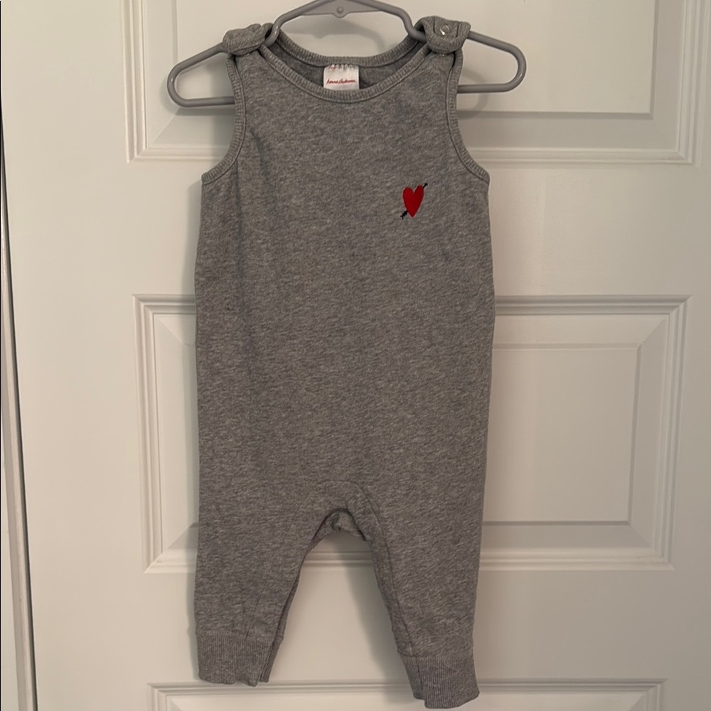 Hanna Andersson Gray Jumpsuit with Heart